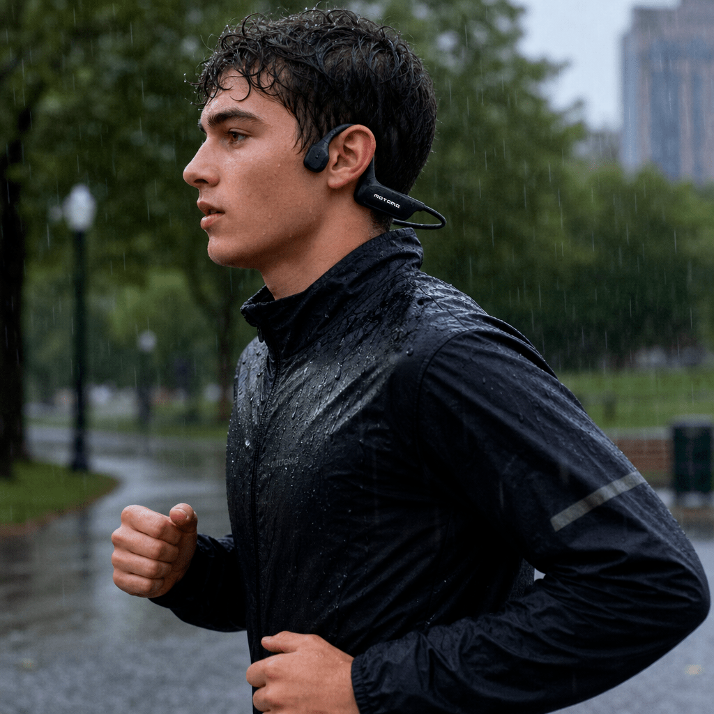 Auriculares deportivos, Resistentes a salpicaduras 20 Horas Negro5
