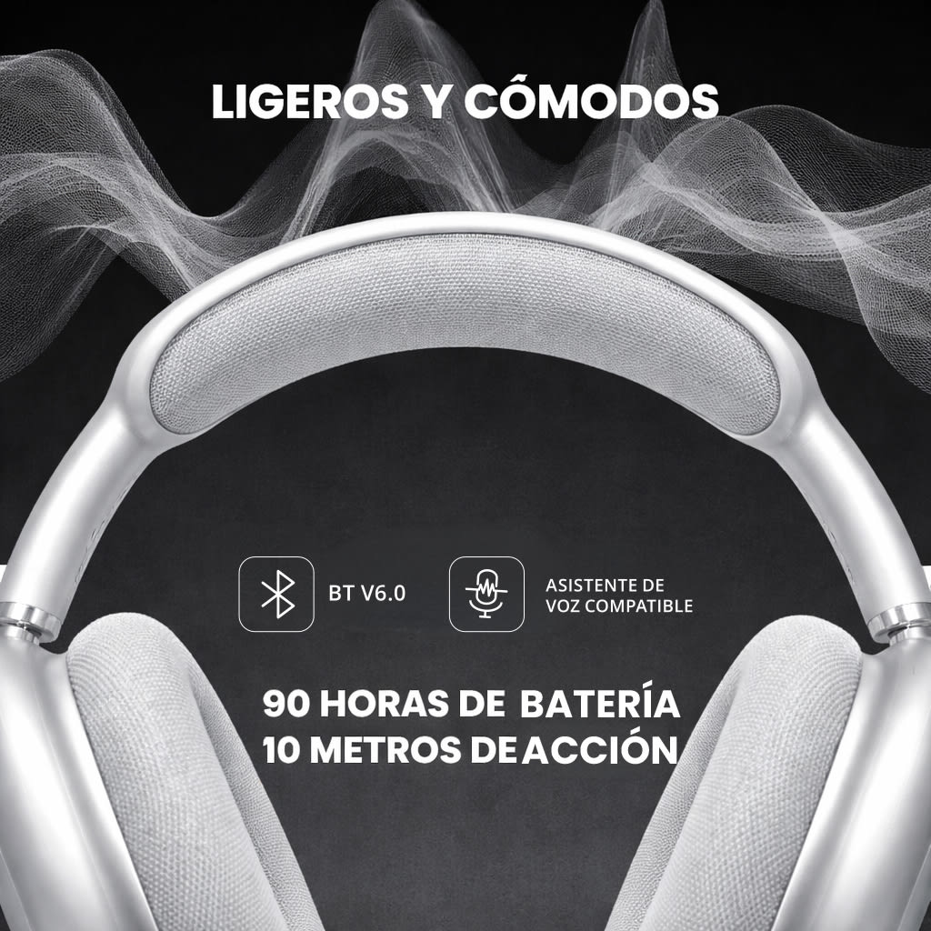 Audífono Bluetooth Inalámbrico Motomo MO-APMAX395 Plata3