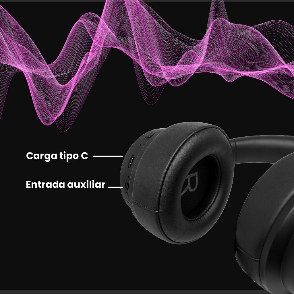 Audífonos Inalámbricos MO-ANC90 Cancelación Ruido Bluetooth 6.05
