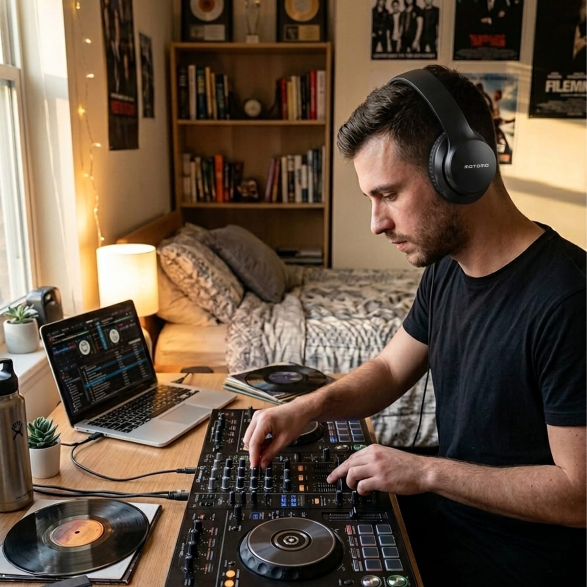 Audífono Bluetooth Inalámbrico Motomo MO-SONOR Negro HI-FI6