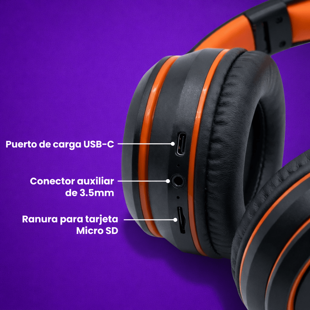 Motomo Linie BT Inalambrico Negro/Naranjo4