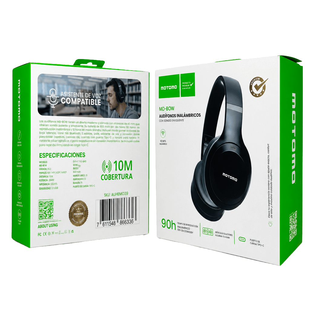 Audífono Bluetooth Inalámbrico MO-BOW5