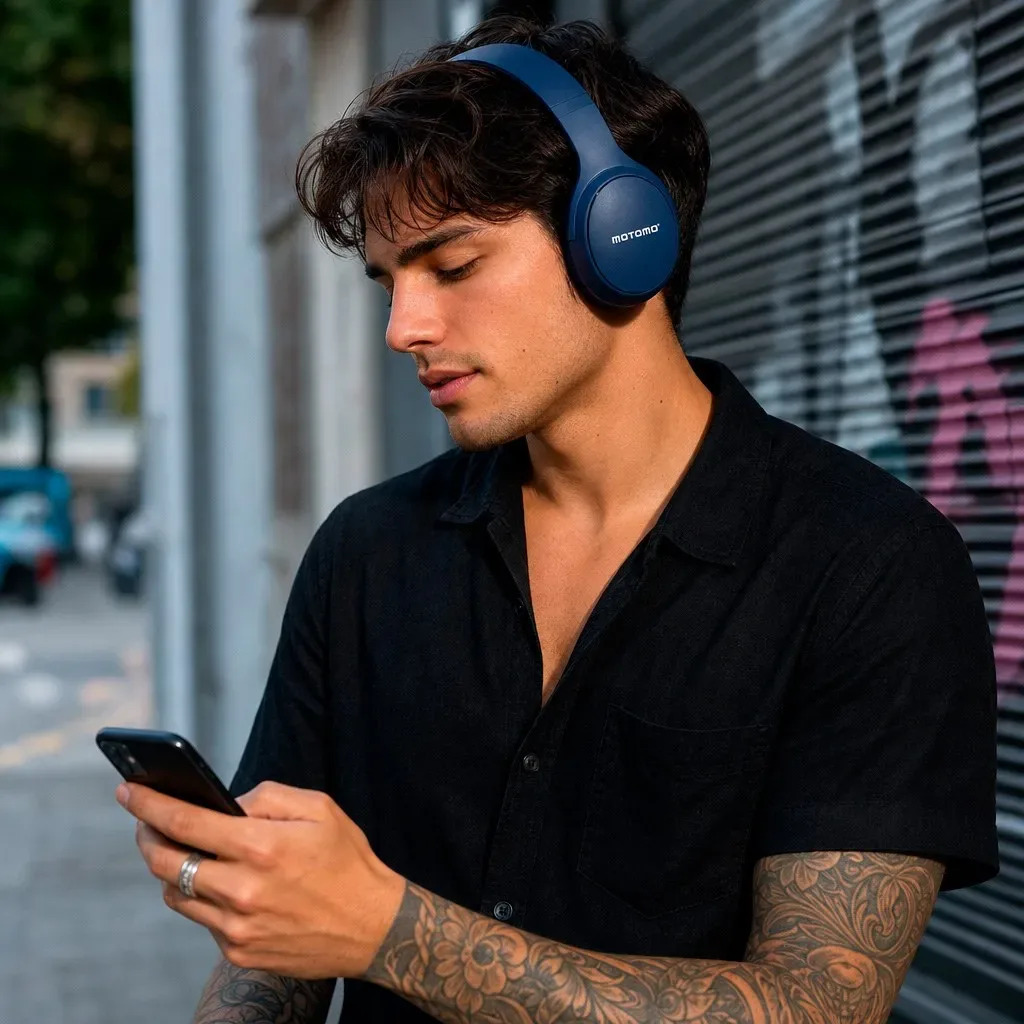 Audífono Bluetooth Inalámbrico Motomo MO-APMAX395 Azul4