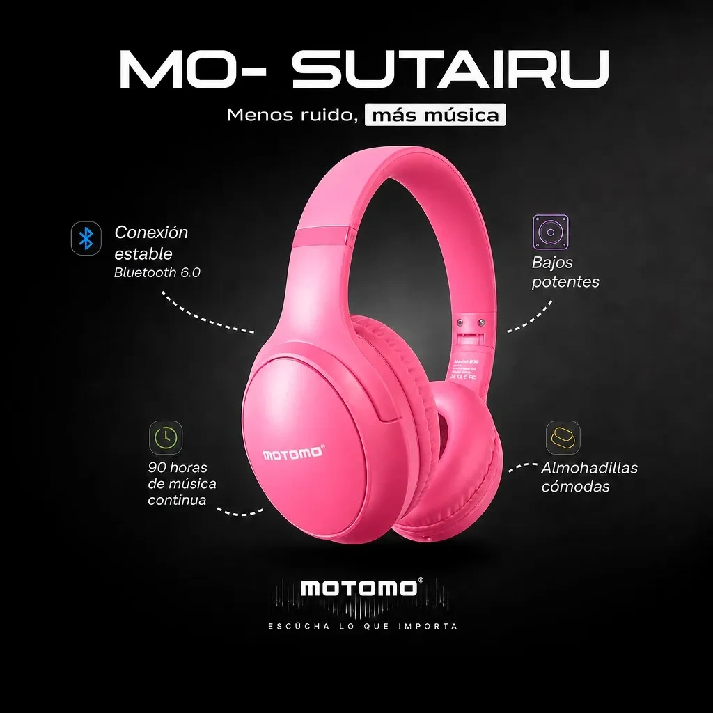 Audífono Bluetooth Inalámbrico Motomo MO-APMAX395 Azul20