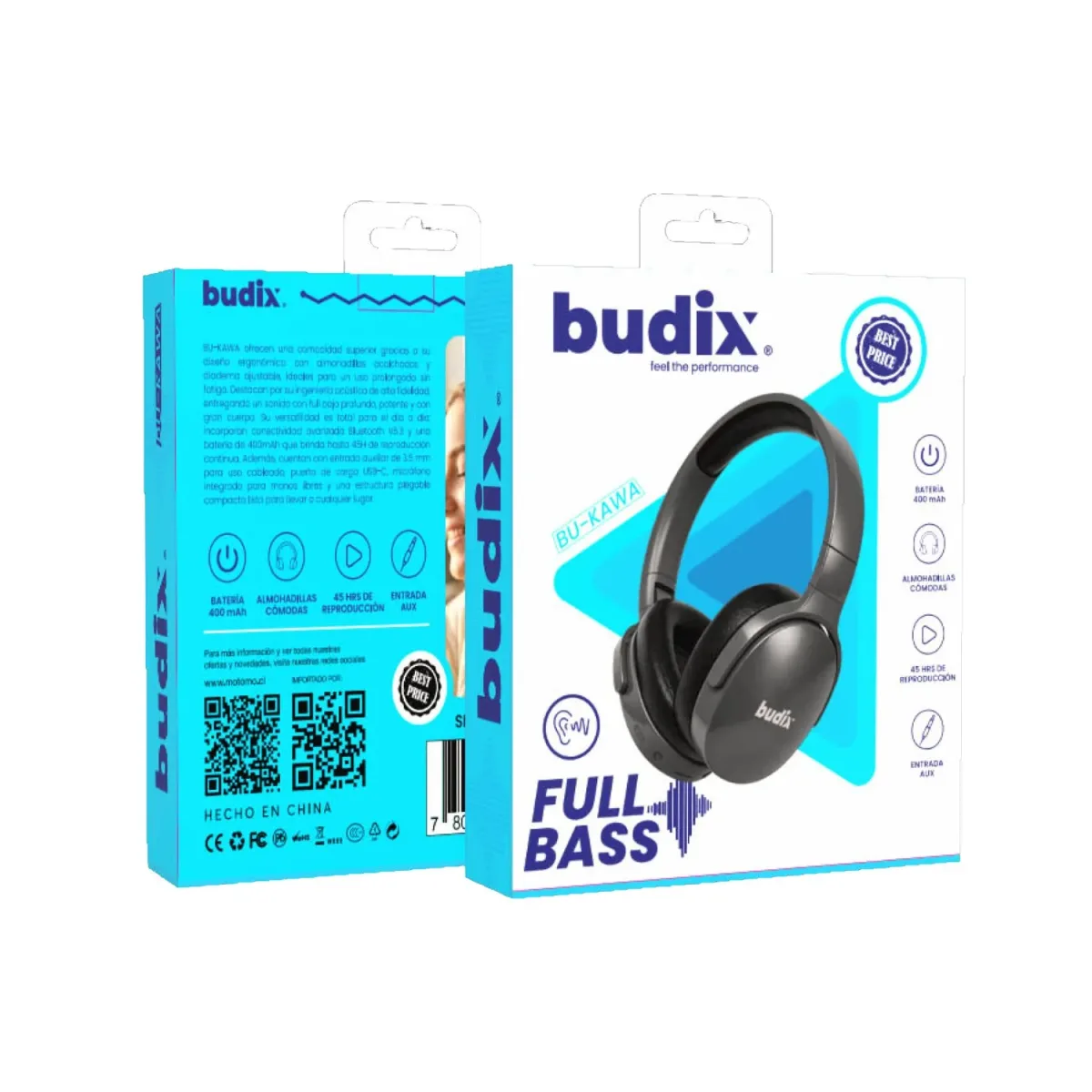 Audífono Bluetooth Inalámbrico Motomo MO-APMAX395 Azul27