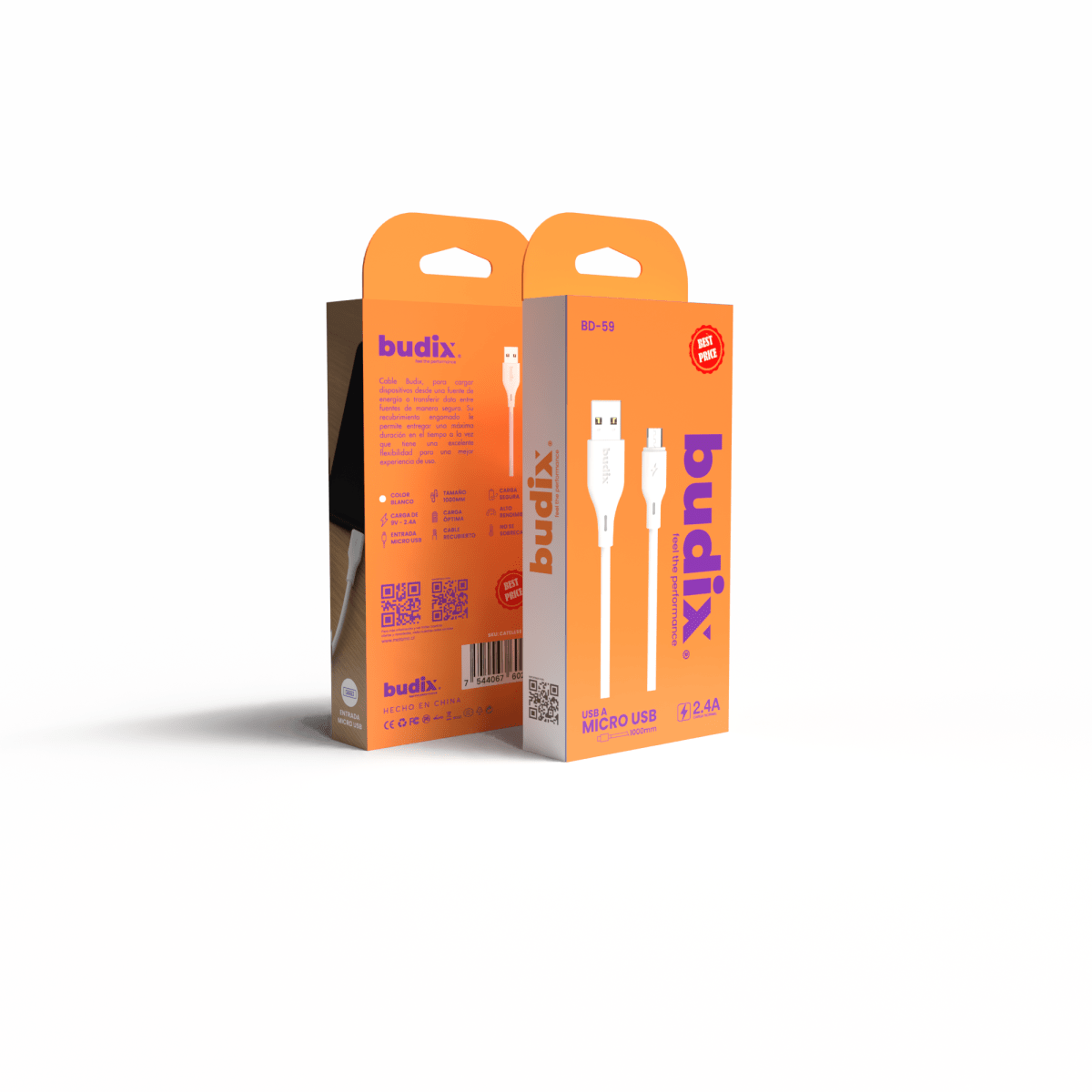Cable Budix USB-A a Micro USB5