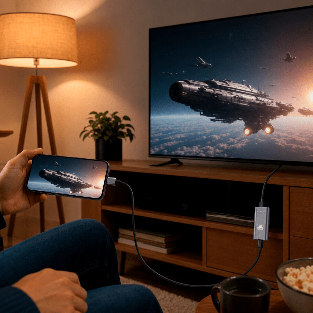 CABLE ADAPTADOR TIPO-C A HDMI 2MT - 4K4