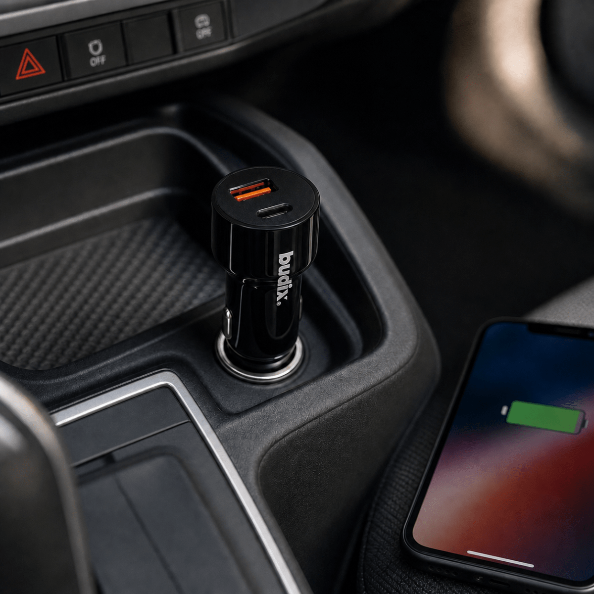 Cargador De Auto BU-501 52.5w USB-C Carga Súper Rápida4