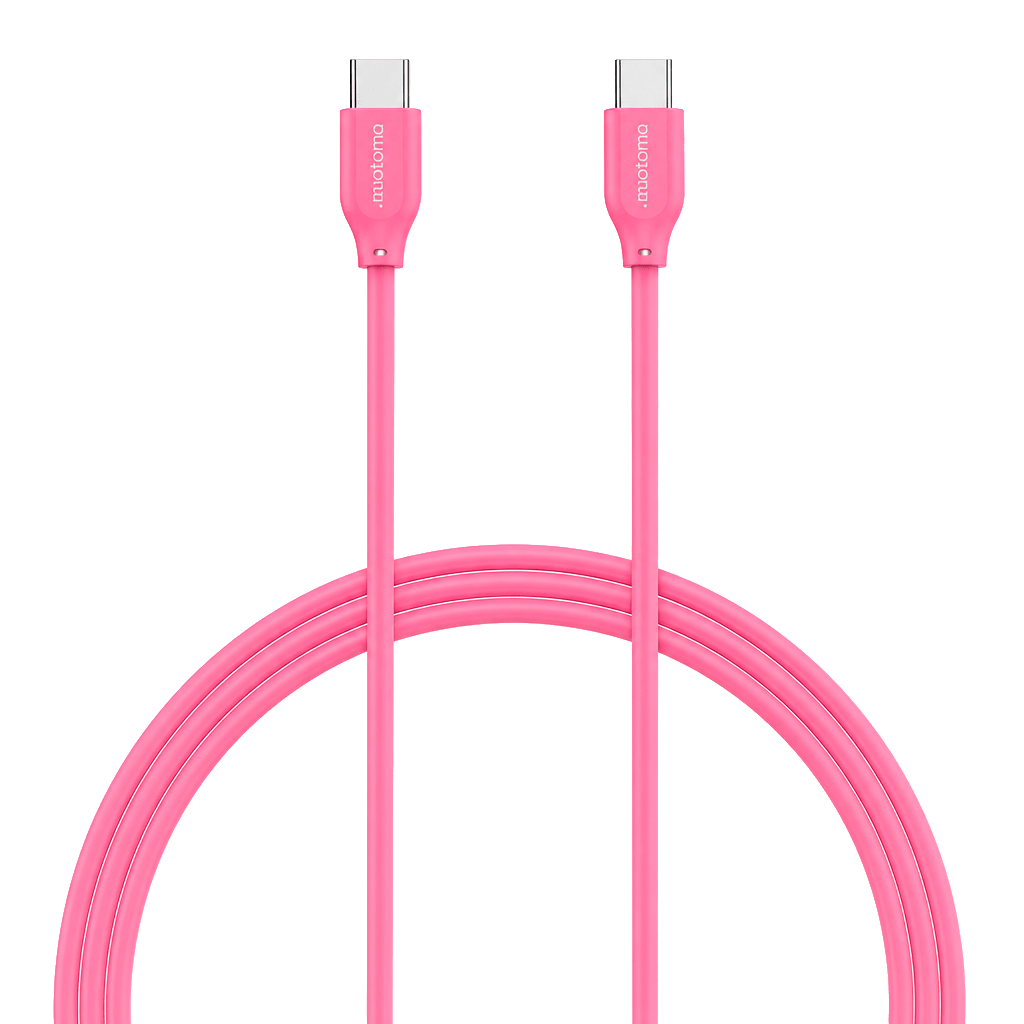 Cable Cargador Tipo C a Tipo C - 2.4A - 1 metro PDMAX-ROSE1