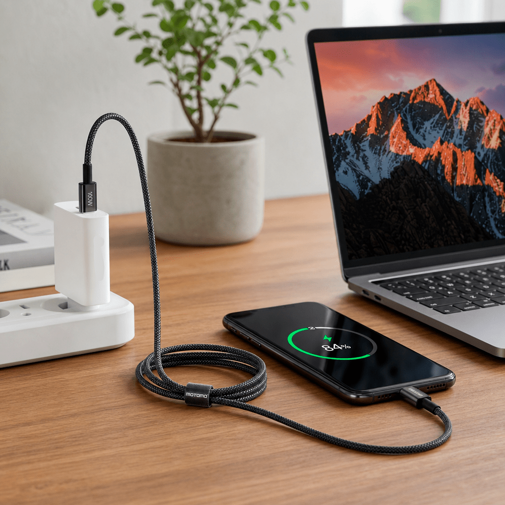 Cable Carga Rápida PD-Ultra MO-Turbo 100W USB-C4