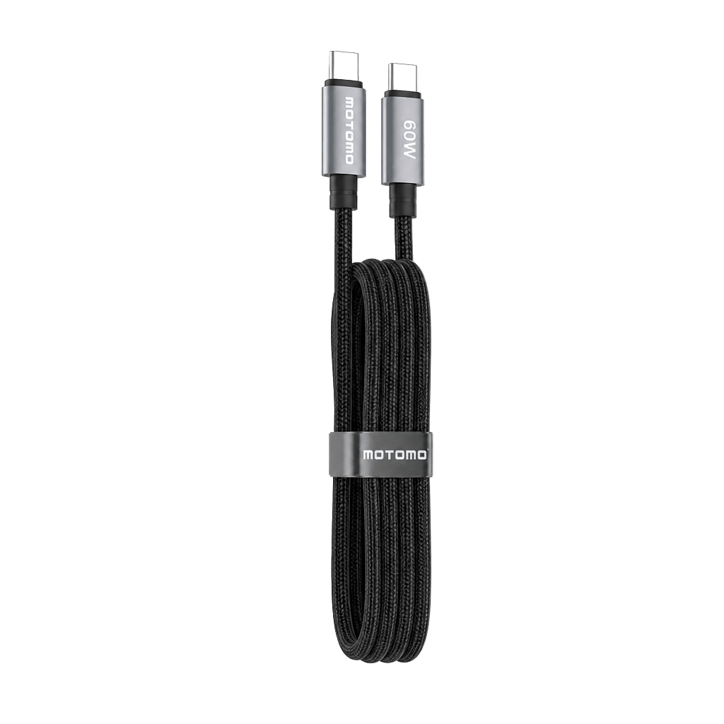 Cable Carga Rapida Trenzado Motomo PD-Ultra Resist 60W USB-C a USB-C3