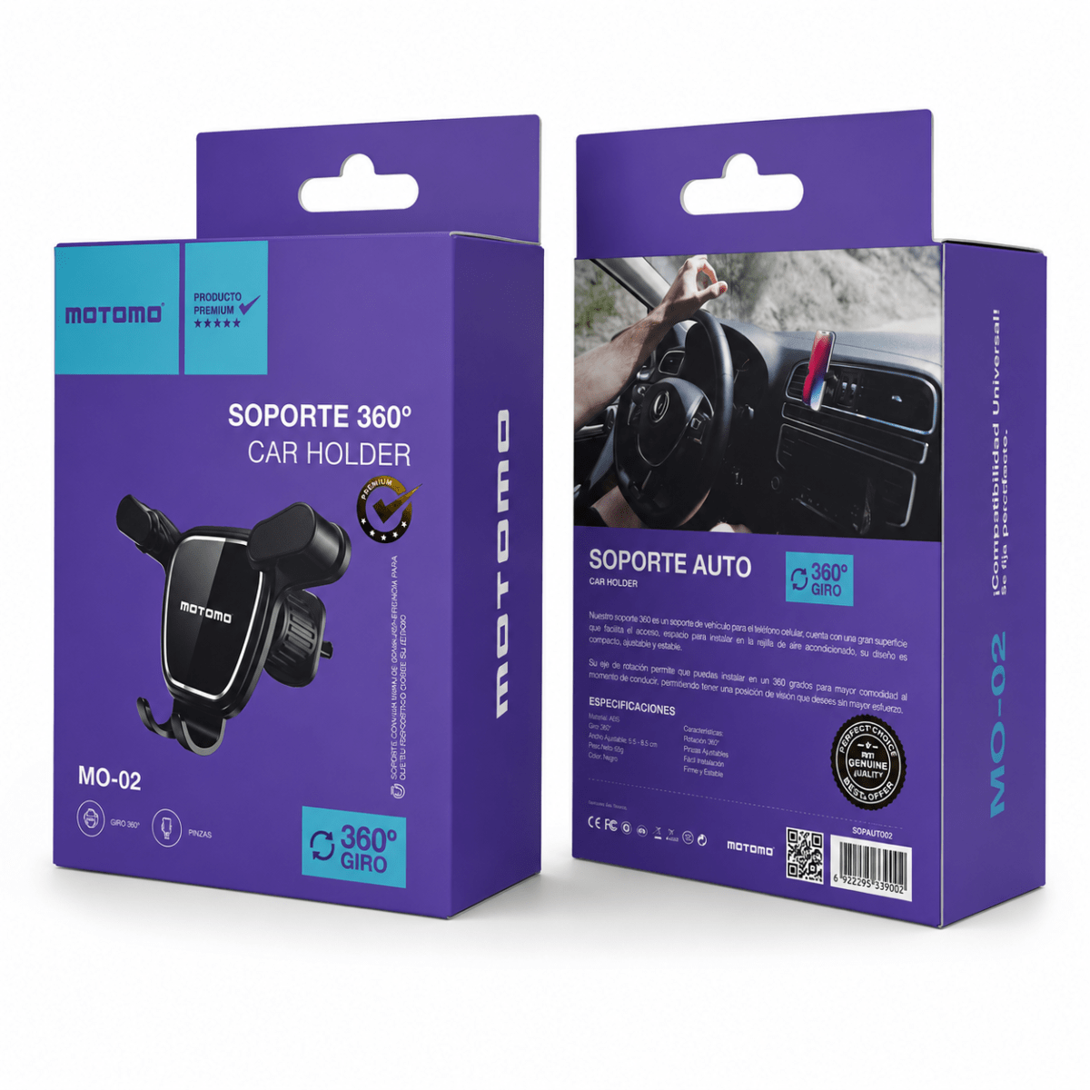 Soporte De Teléfono Para Auto Ajustable SOPAUT02 360°5