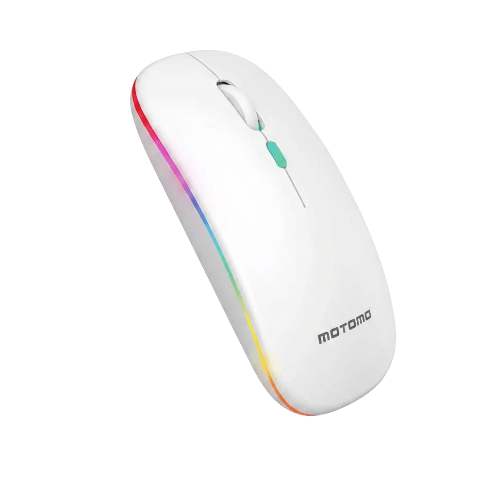 Mouse Inalámbrico Recargable RGB 1600DPI 2.4G Plata1
