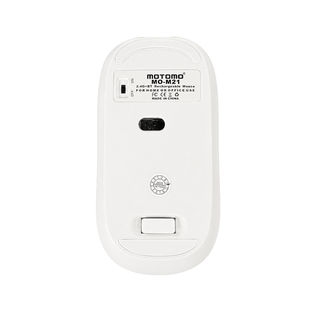 Mouse Inalámbrico Bluetooth 2.4G Recargable Silencioso Azul3