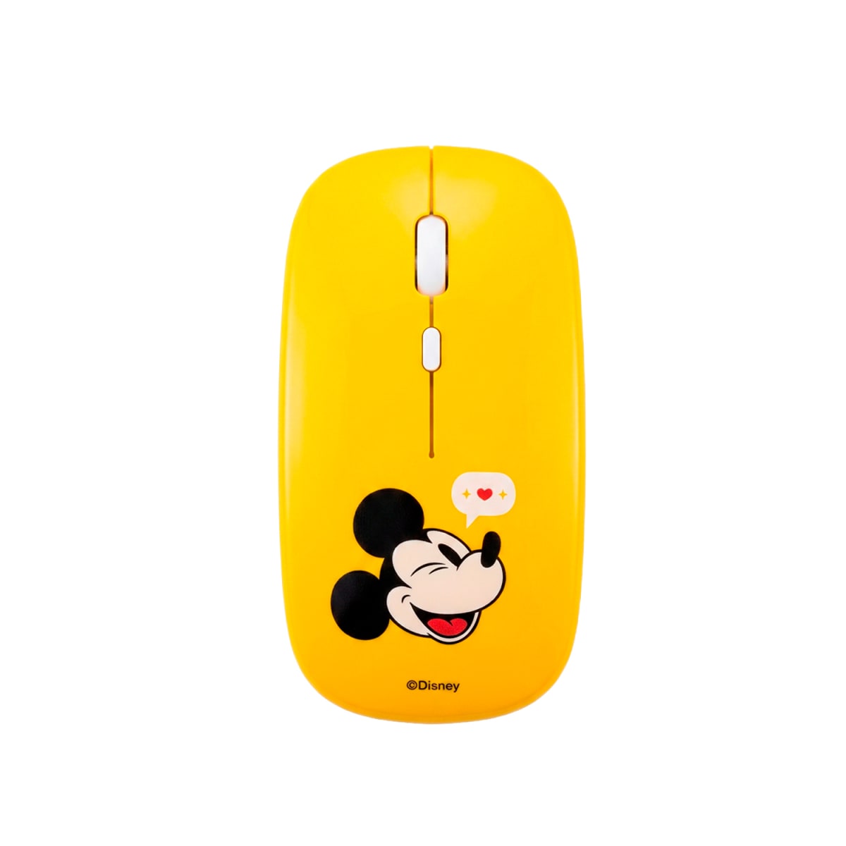 Mouse Inalámbrico Mickey Amarillo Recargable Bluetooth2
