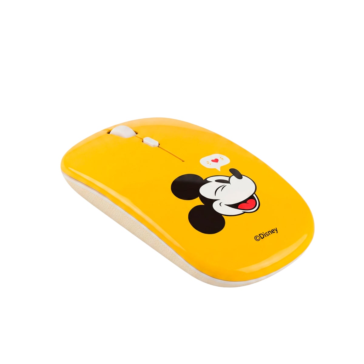Mouse Inalámbrico Mickey Amarillo Recargable Bluetooth1