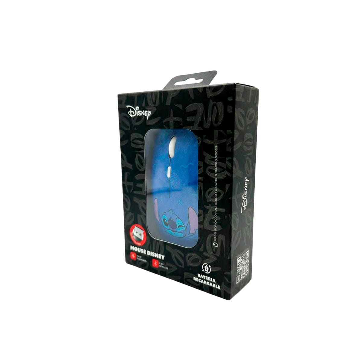 Mouse Inalámbrico Disney Stitch Azul Recargable Bluetooth5