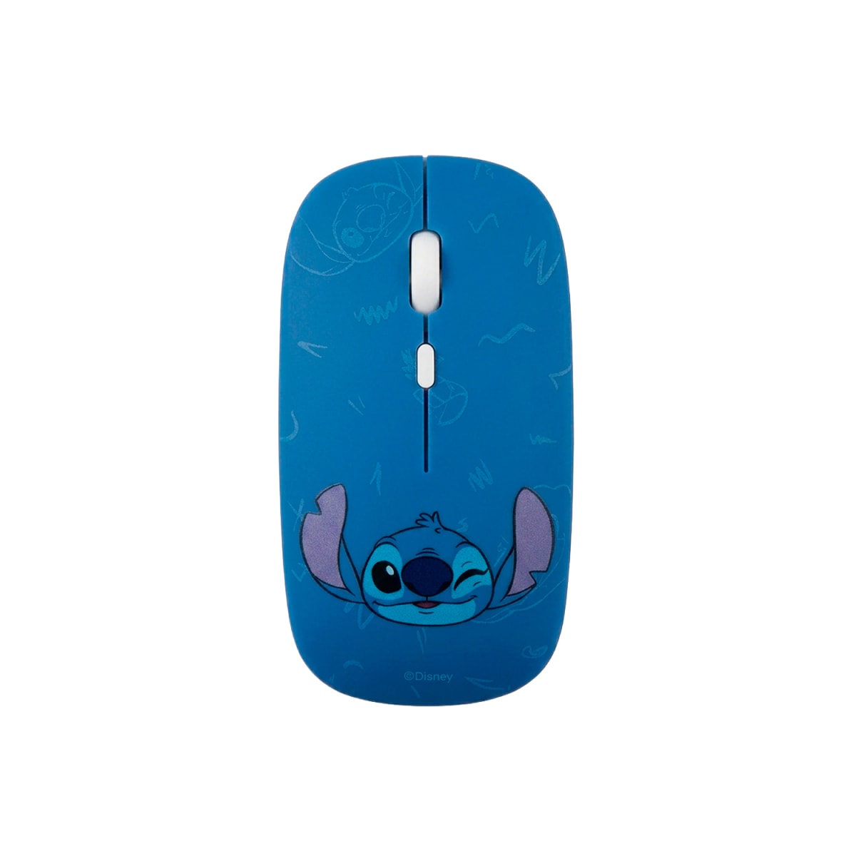Mouse Inalámbrico Disney Stitch Azul Recargable Bluetooth1