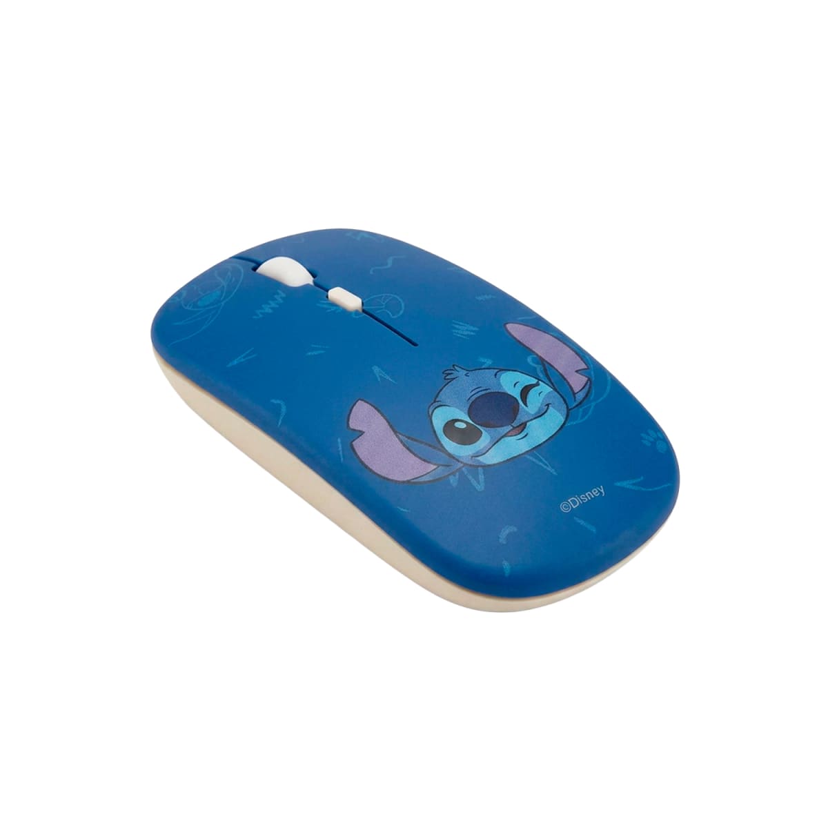 Mouse Inalámbrico Disney Stitch Azul Recargable Bluetooth2