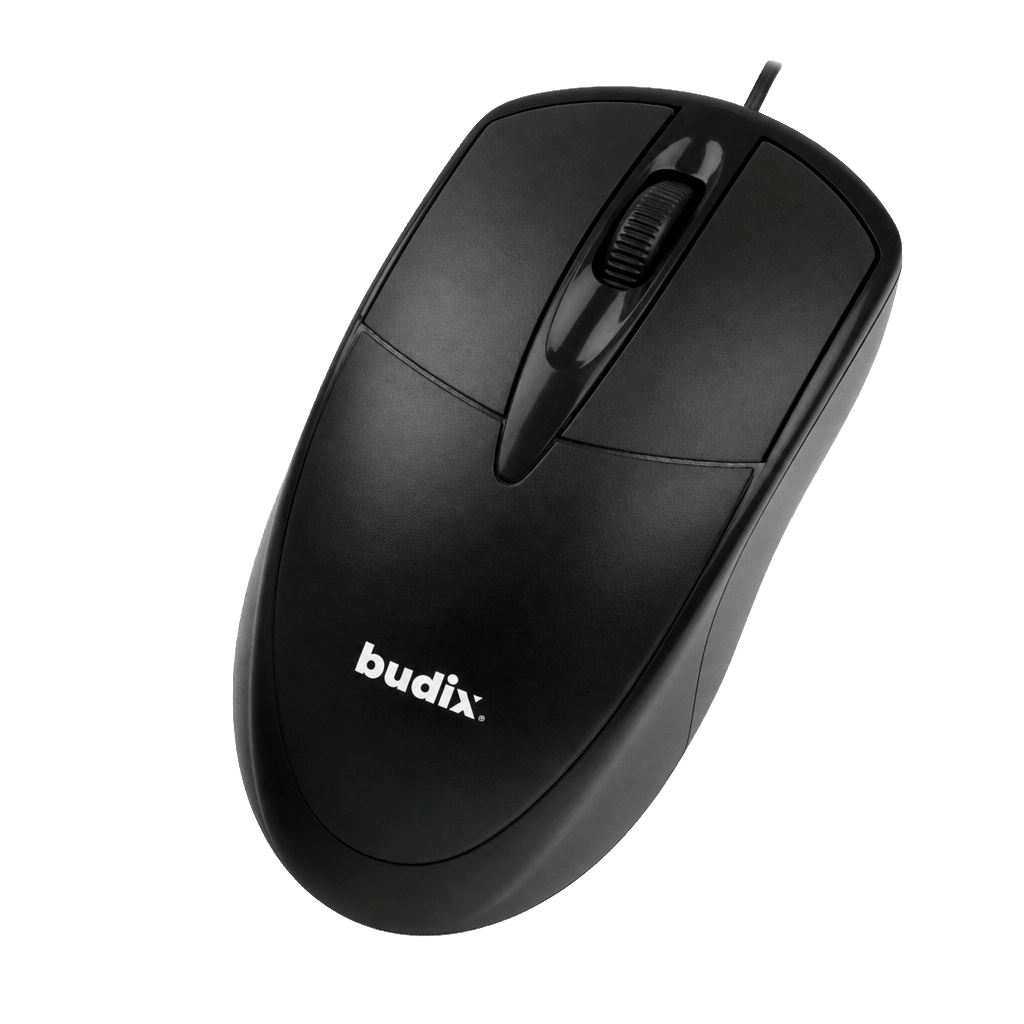 Mouse Óptico Budix BU-LAVORA con Cable USB 1200 DPI2