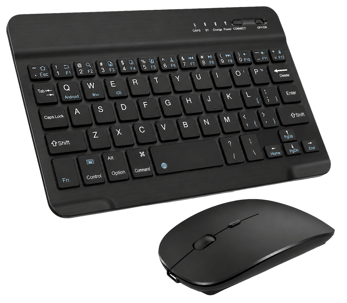 Kit Teclado Y Mouse Inalámbrico Recargable Negro Español2