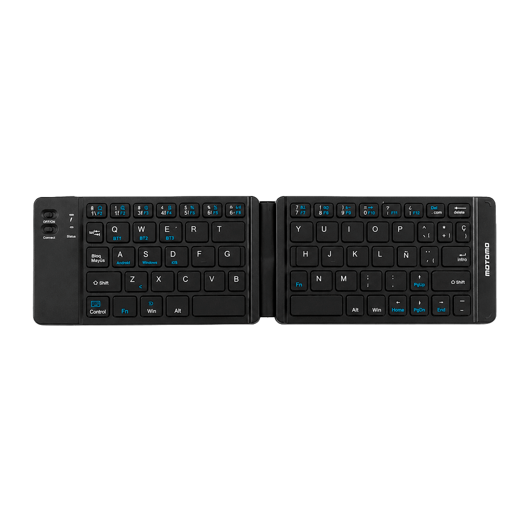 Teclado Inalámbrico Plegable Español Negro MO-01 Motomo3