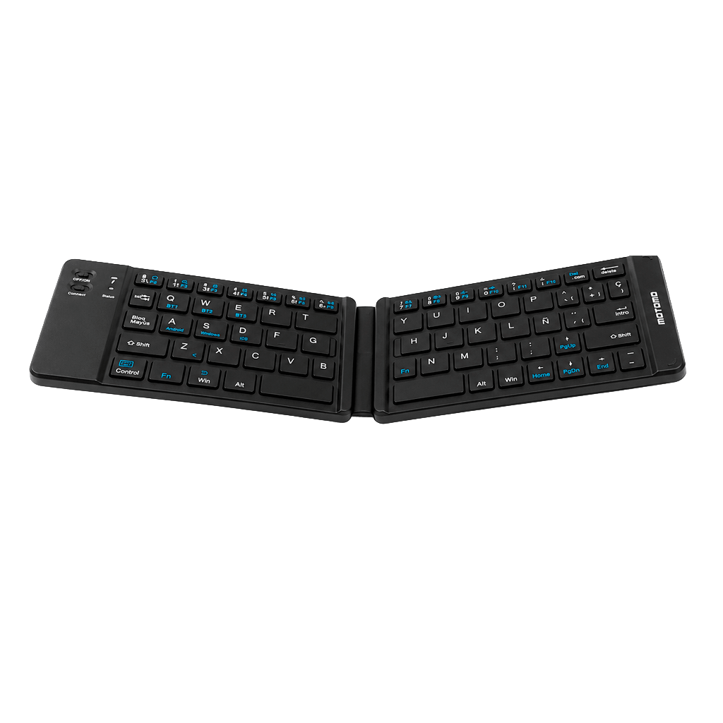 Teclado Inalámbrico Plegable Español Negro MO-01 Motomo4