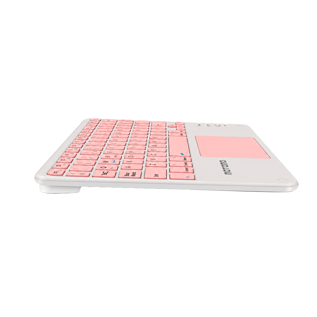 Teclado Inalámbrico Bluetooth Español Rosa BD-136A Motomo3