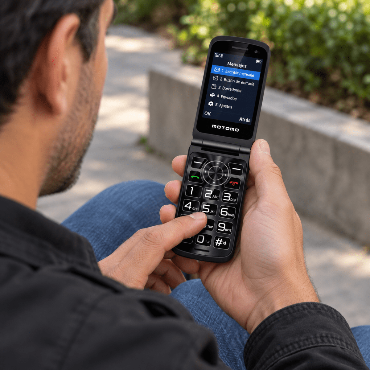 Teléfono Celular Adulto Mayor MO-CELL Tapa 4G Doble SIM Bluetooth4