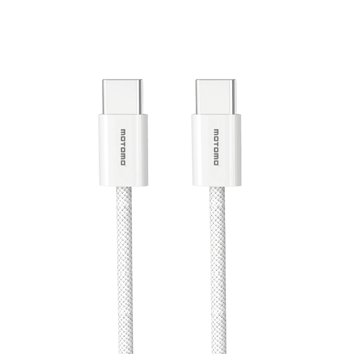 Cable PD-Max 60W Tipo C a Tipo C Trenzado Blanco2