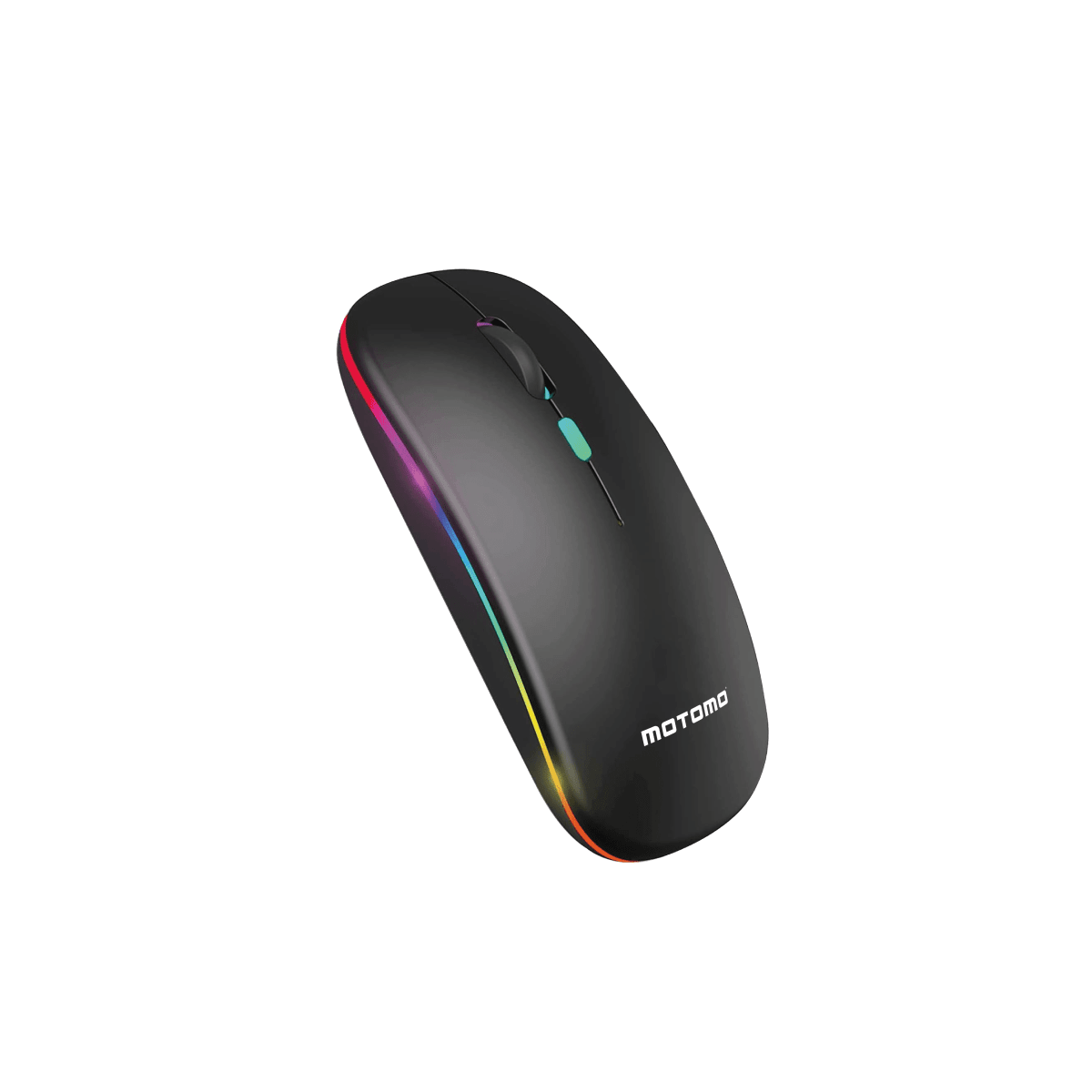 Mouse Inalámbrico Recargable RGB 1600DPI 2.4G Negro1