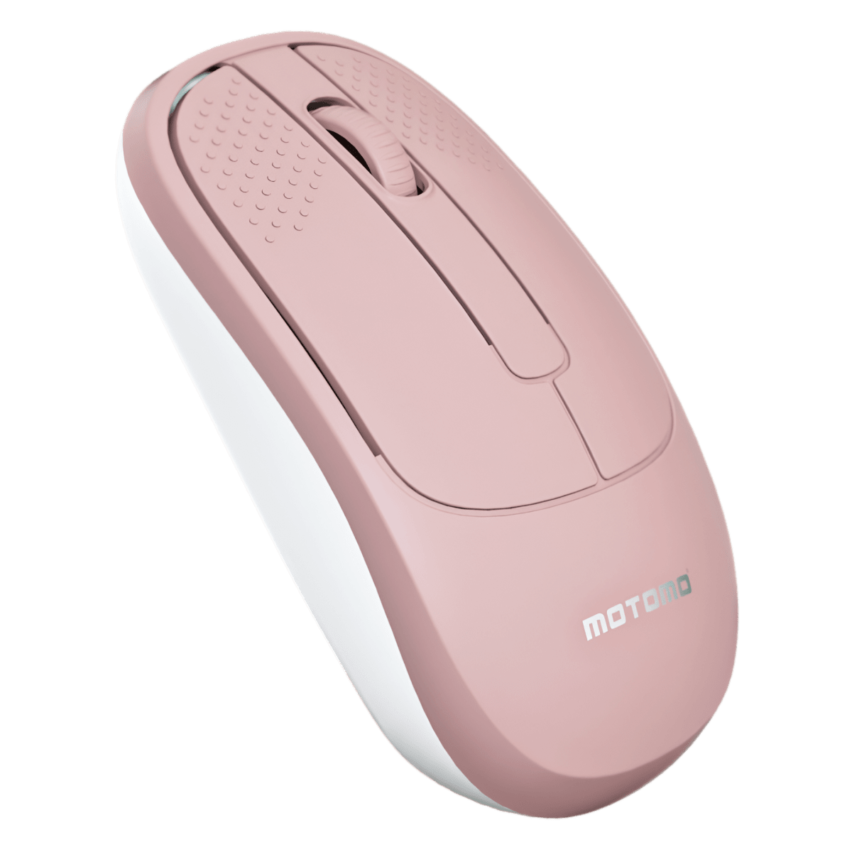 Mouse Inalámbrico Bluetooth 2.4G Recargable Silencioso Rosa1