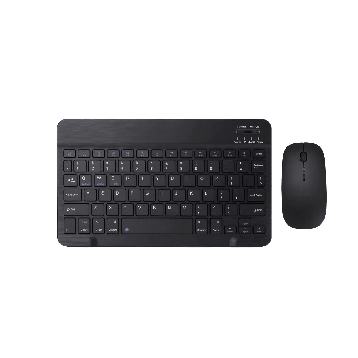Kit Teclado Y Mouse Inalámbrico Recargable Negro Español1