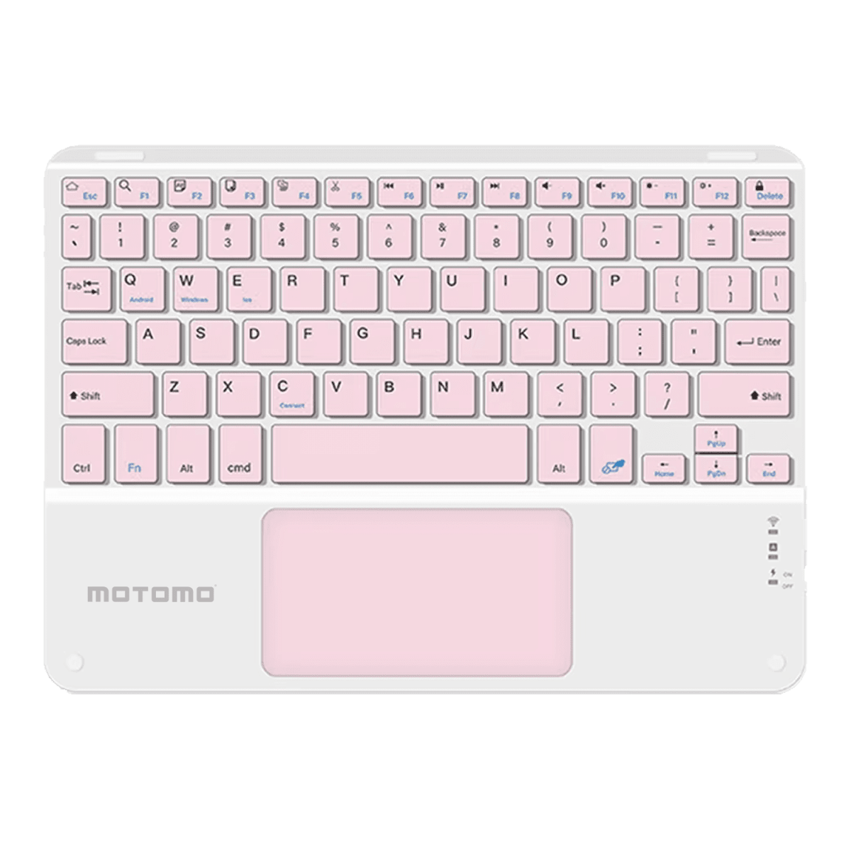 Teclado Inalámbrico Bluetooth Español Rosa BD-136A Motomo1