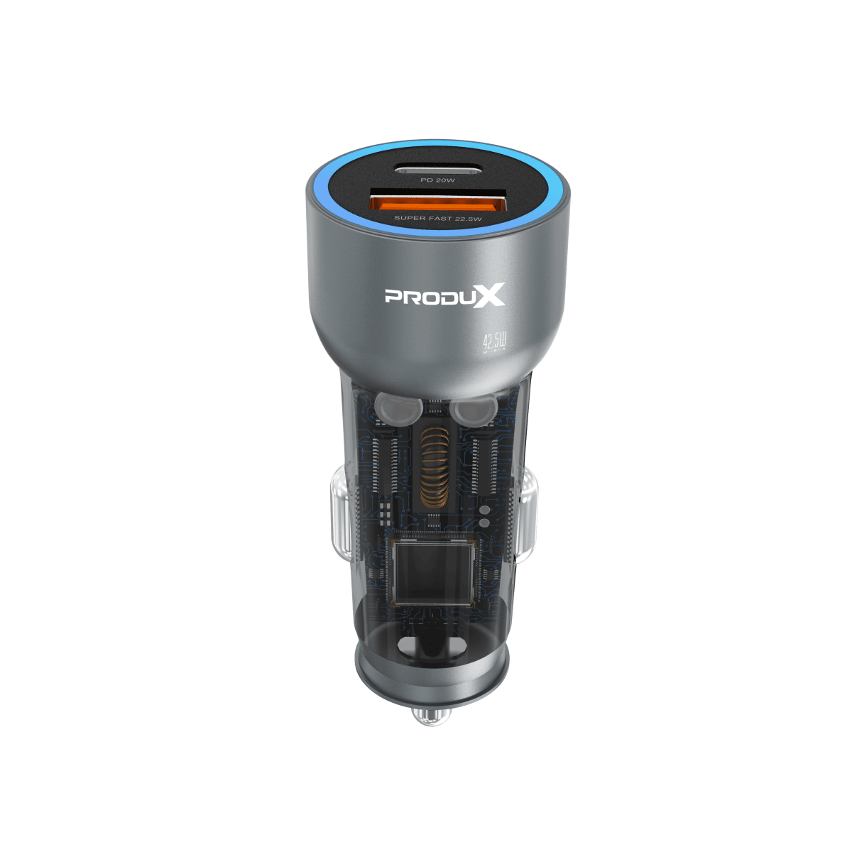 Cargador de Auto ProduX DC-127 25W USB-A y Tipo C5