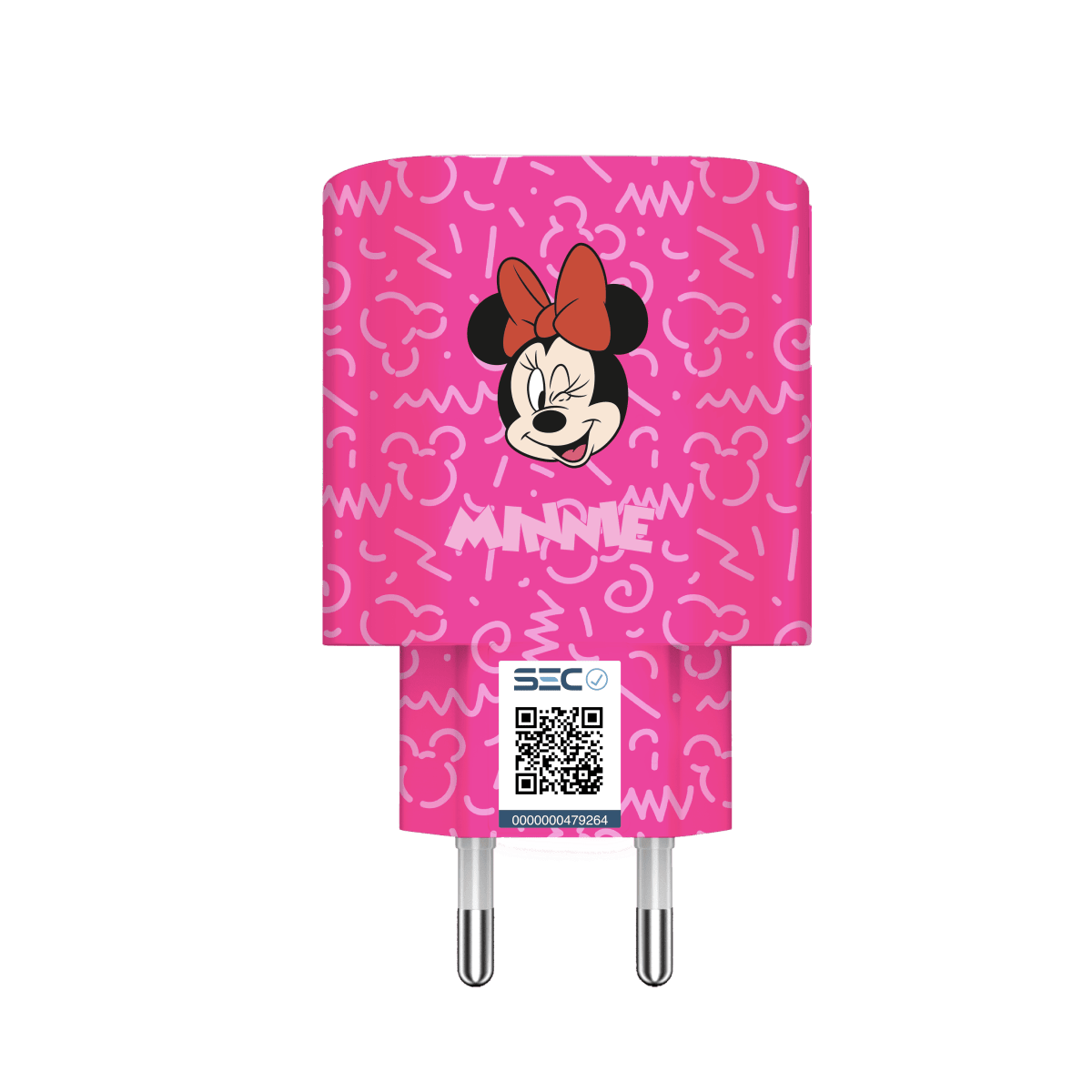 Cargador de Pared Disney Minnie Rosa Micro USB1