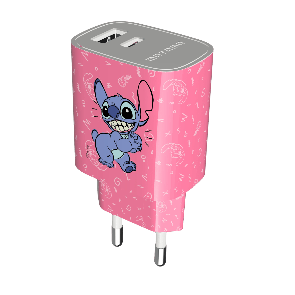 20W Disney Stitch Rojo Cable Tipo C1