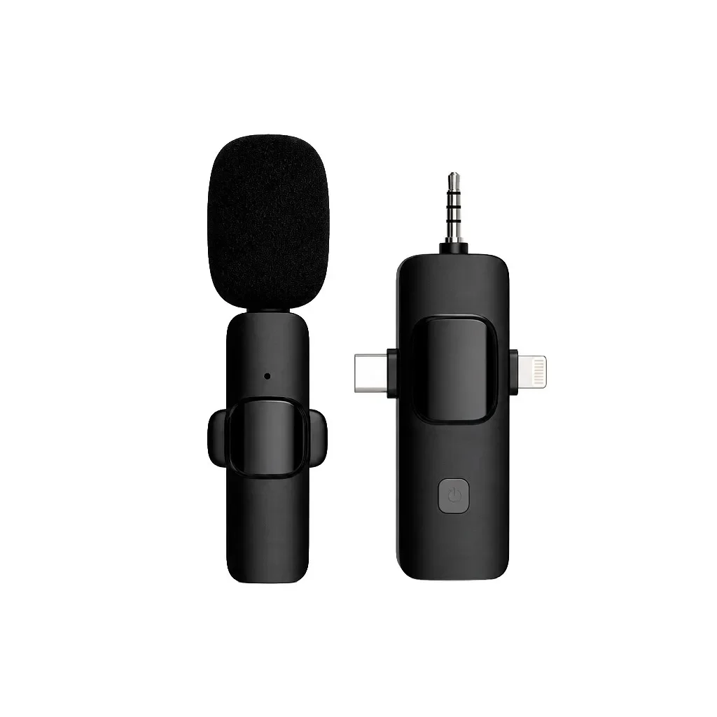 Micrófono Inalámbrico De Solapa Lavalier Doble USB-C V.95