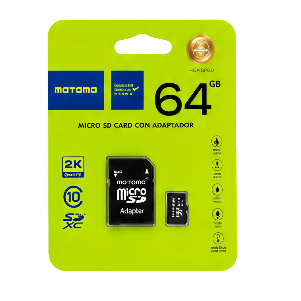 Memoria Micro SD Motomo Micro SD Clase 10 256GB4