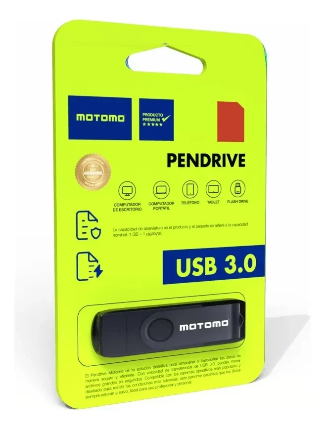 Pendrives Motomo Flash USB 3.0 128GB Tipo C23