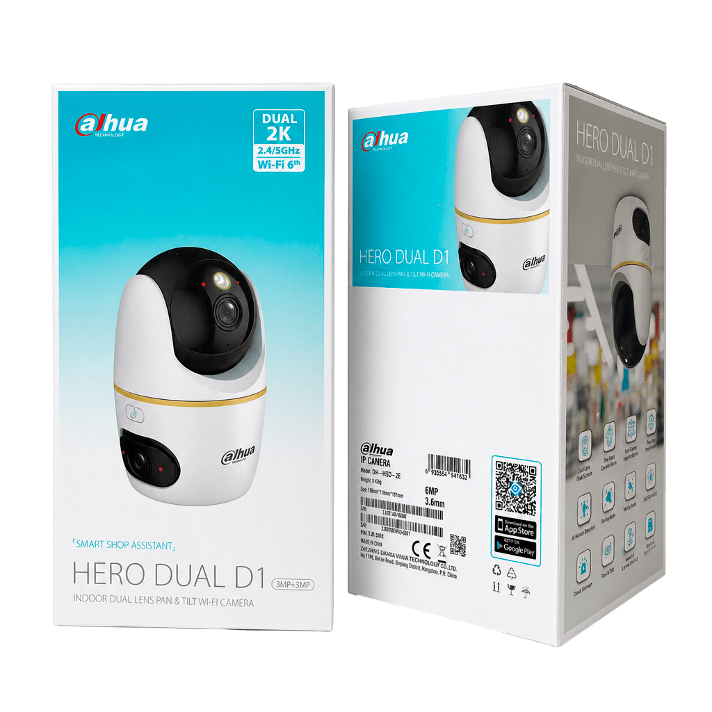 Camara interior exterior Dual 2K Wifi 3Mp + 3Mp Zoom 4X4