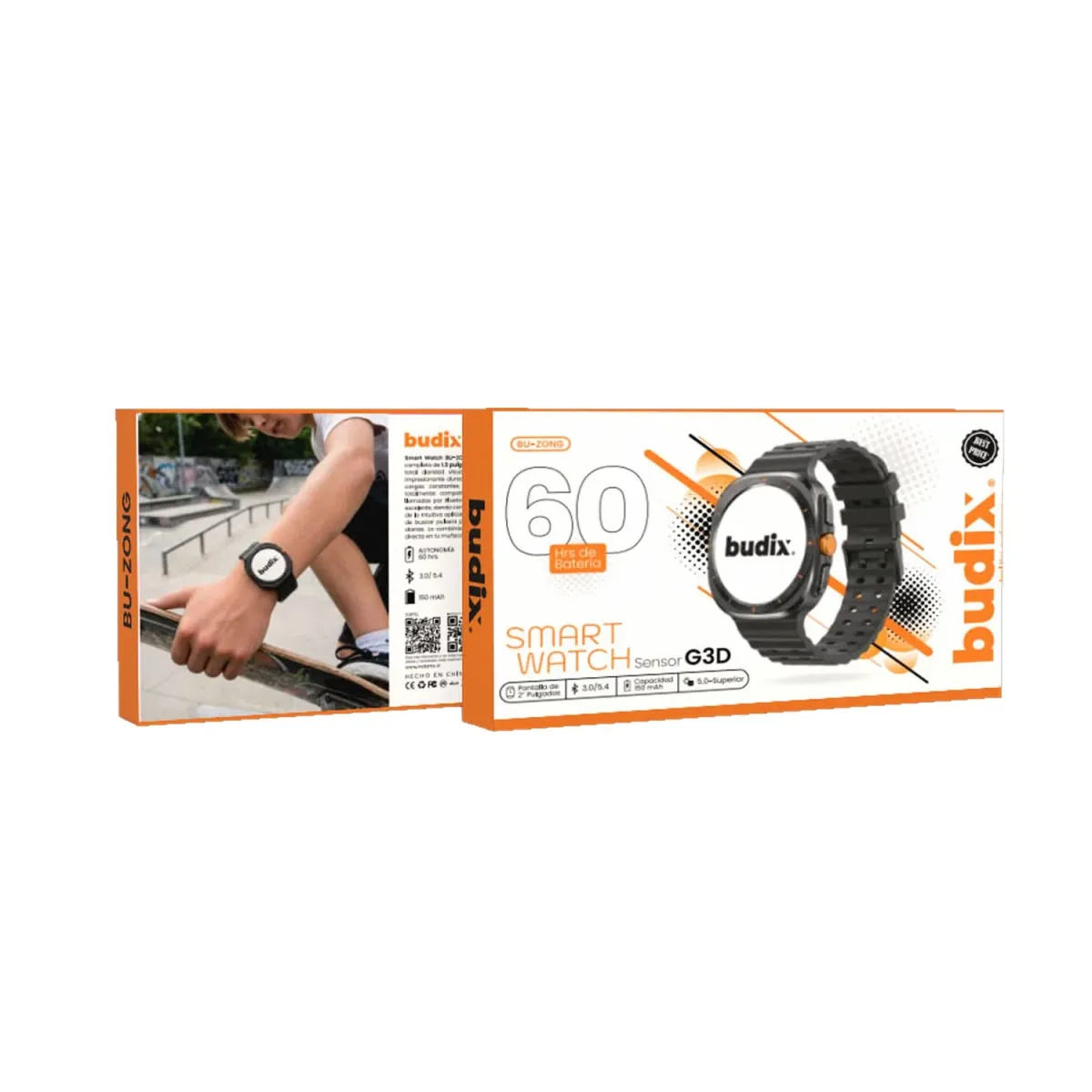 Smart Watch Budix Watch Zong BT Negro5