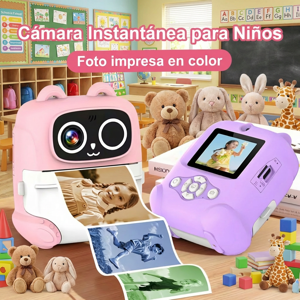 Cámara Digital Instantánea Infantil Ositos AM5005
