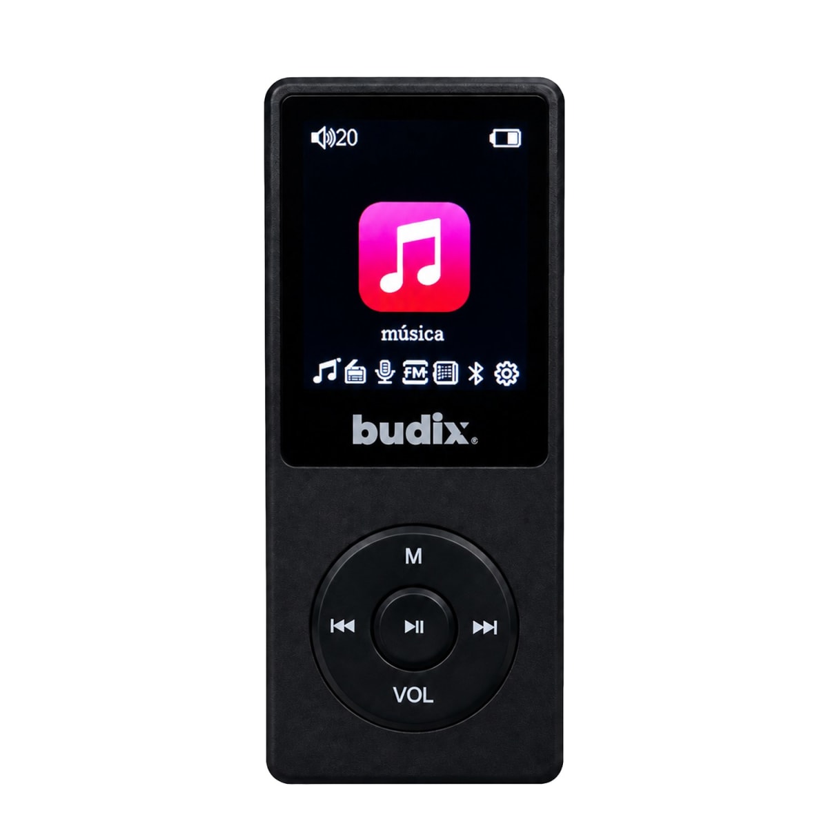 Reproductor MP3 Budix BU-MP3 Bluetooth Radio FM Micro SD1