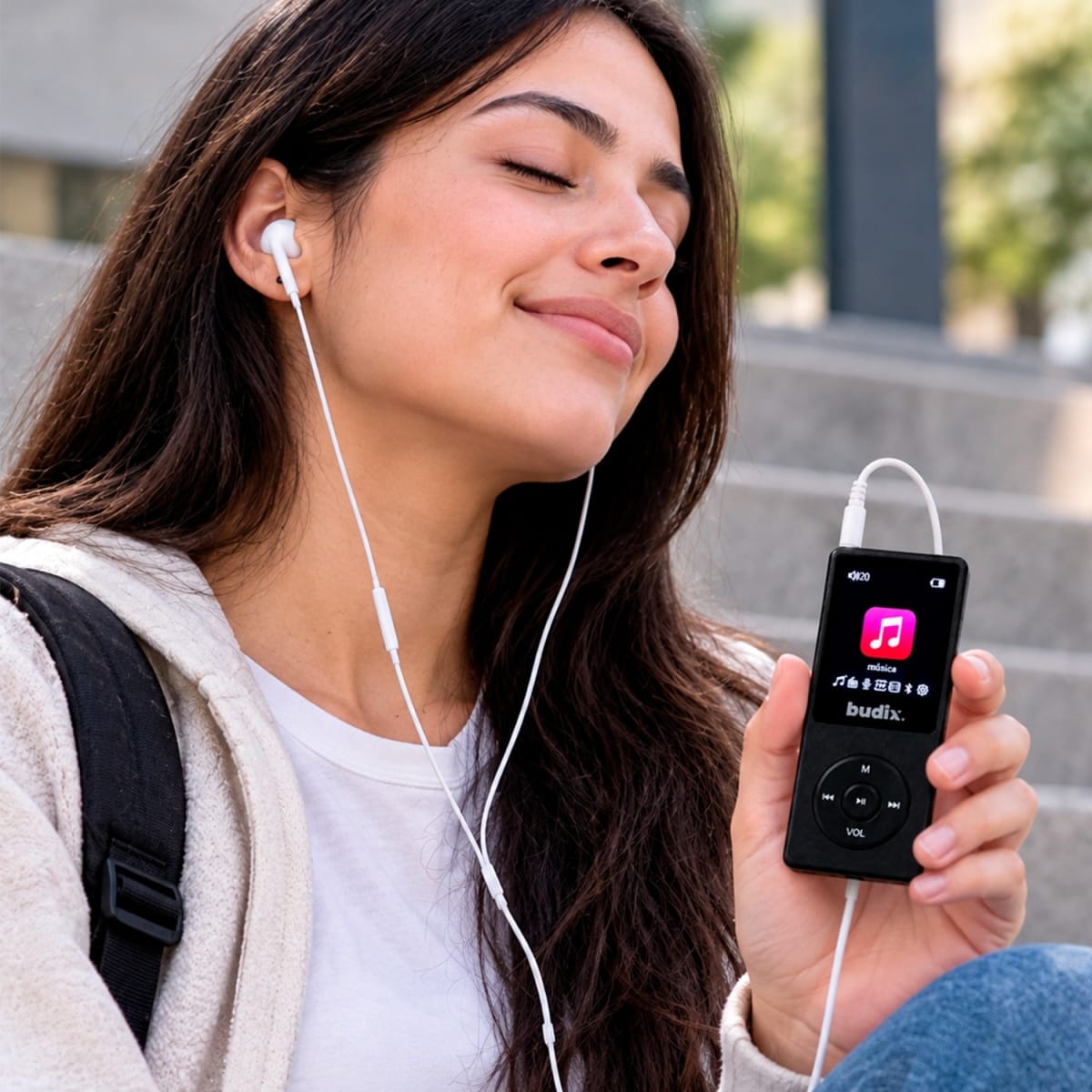 Reproductor MP3 Budix BU-MP3 Bluetooth Radio FM Micro SD6