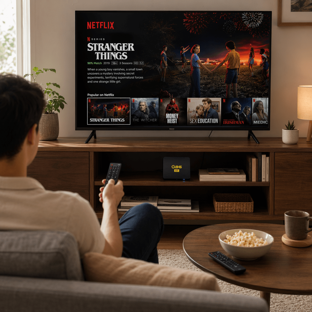 Smart TV Box Q96 Ultra HD 4K4