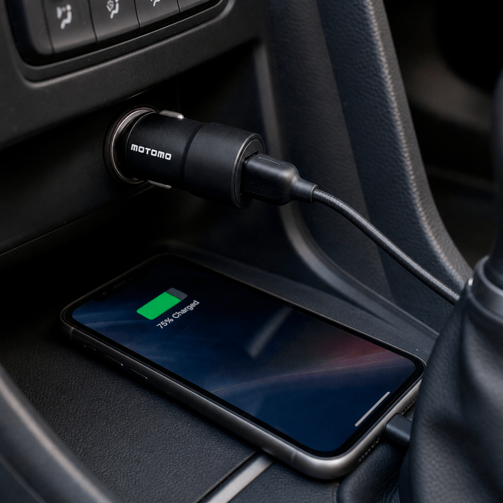 Cargador Auto MO-525 USB-C/USB-A Carga Rápida 52.5W4