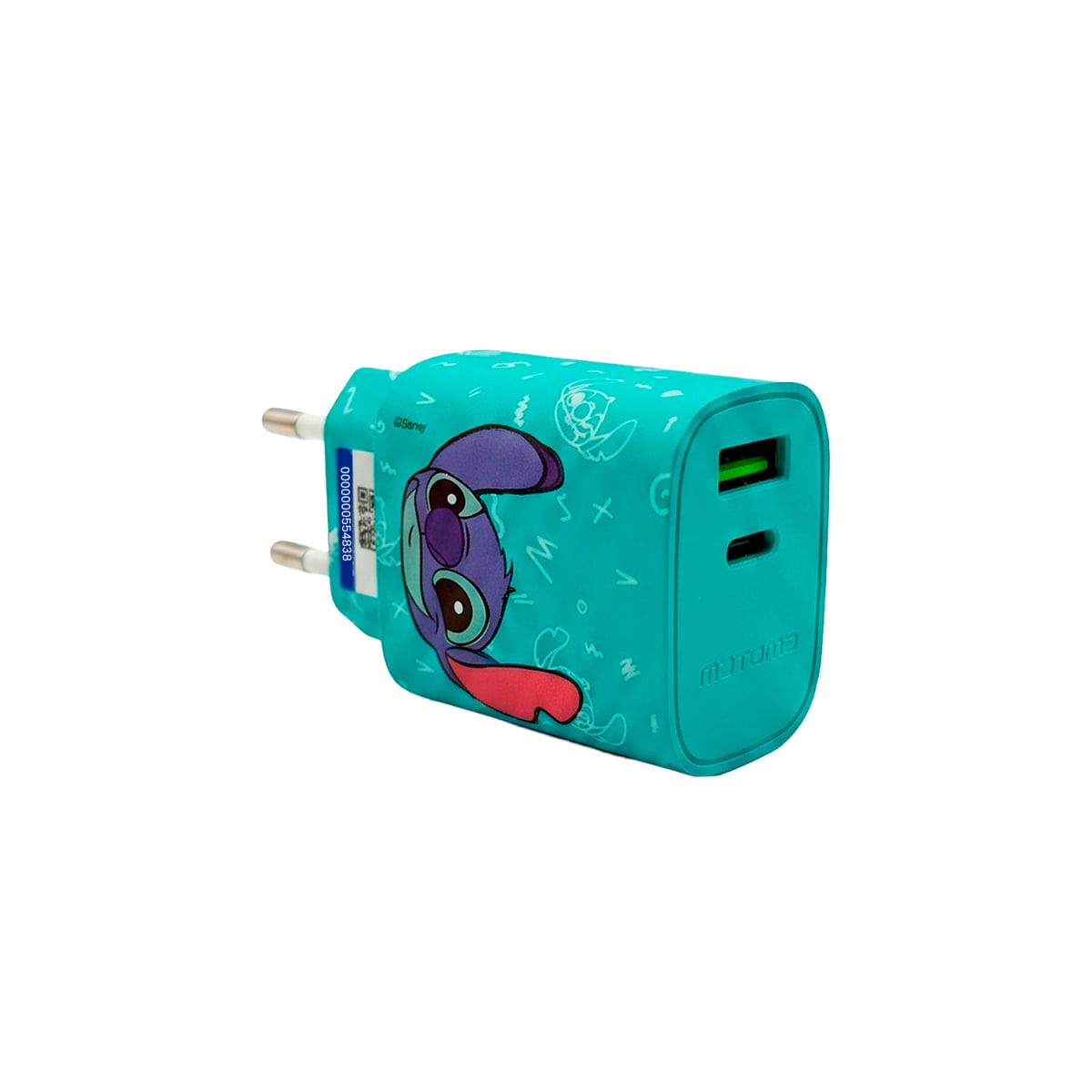 Cargador Rapido SEC Disney Sticht Verde 20W Con Cable Tipo C2