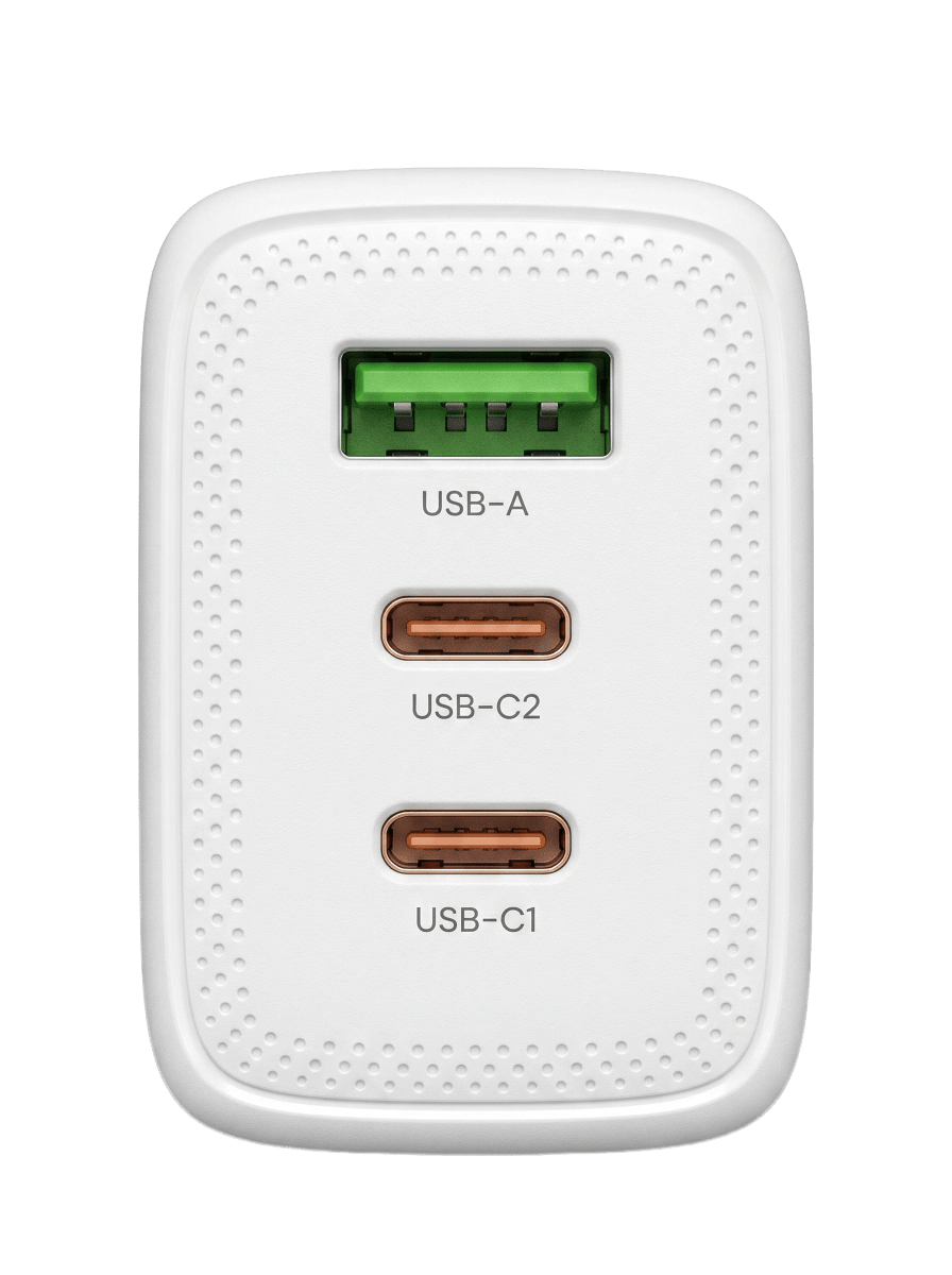 Cargador Rápido Certificado 65w Cable Tipo C Triple Puerto4