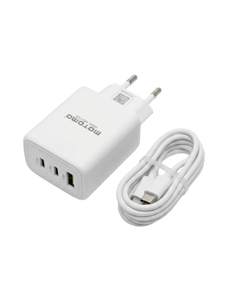 Cargador Rápido Certificado 65w Cable Tipo C Triple Puerto2